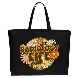 Radiology Life Tee Xray Design Radiologic Technologist Premium Cotton Canvas Jumbo Tote