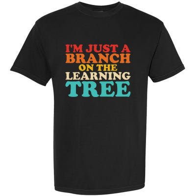 Retro Learning Tree Branch Design Garment-Dyed Heavyweight T-Shirt