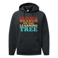 Retro Learning Tree Branch Design Performance Fleece Hoodie