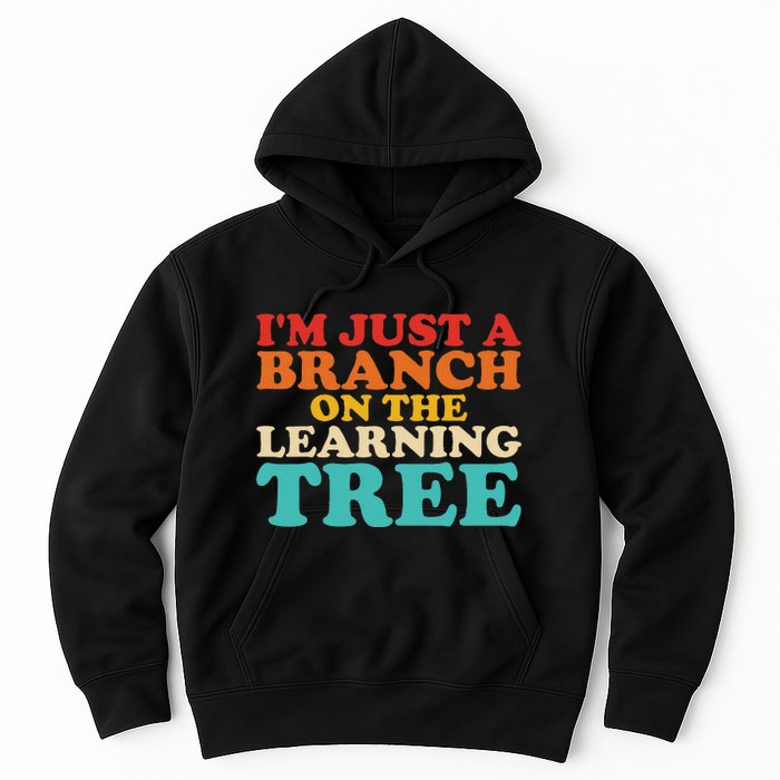 Retro Learning Tree Branch Design Hoodie