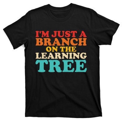 Retro Learning Tree Branch Design T-Shirt