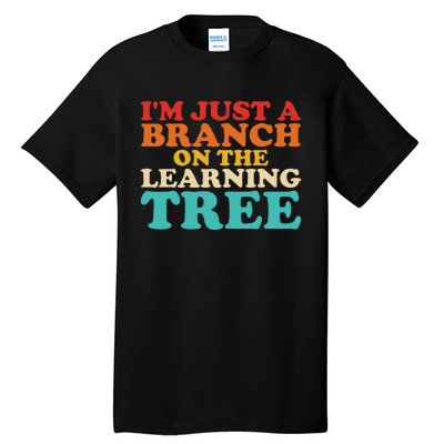 Retro Learning Tree Branch Design Tall T-Shirt