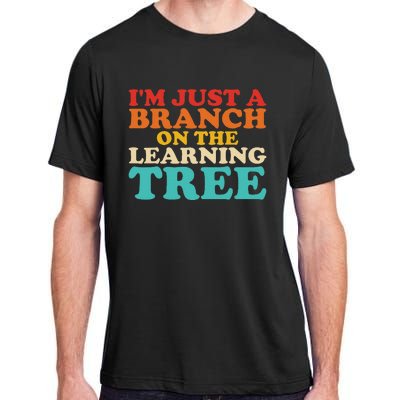 Retro Learning Tree Branch Design Adult ChromaSoft Performance T-Shirt