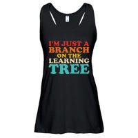 Retro Learning Tree Branch Design Ladies Essential Flowy Tank