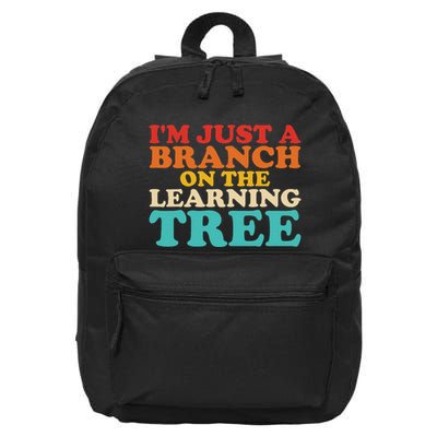 Retro Learning Tree Branch Design 16 in Basic Backpack