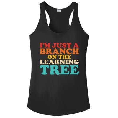 Retro Learning Tree Branch Design Ladies PosiCharge Competitor Racerback Tank