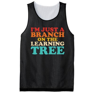 Retro Learning Tree Branch Design Mesh Reversible Basketball Jersey Tank