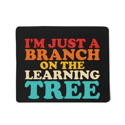 Retro Learning Tree Branch Design Mousepad