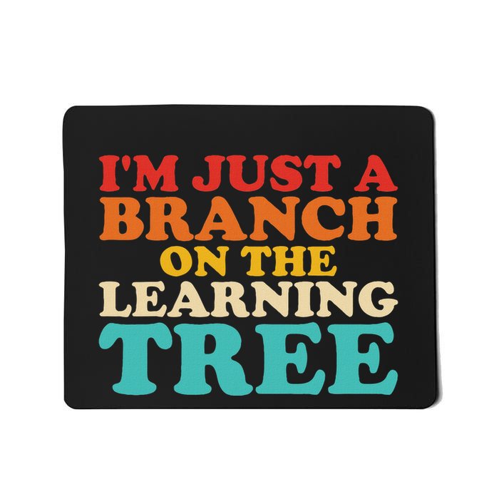 Retro Learning Tree Branch Design Mousepad
