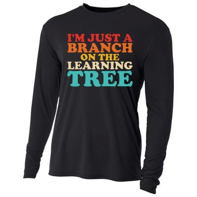 Retro Learning Tree Branch Design Cooling Performance Long Sleeve Crew