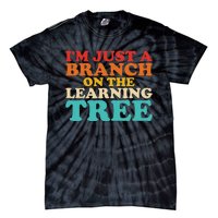 Retro Learning Tree Branch Design Tie-Dye T-Shirt