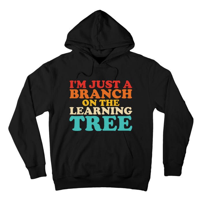 Retro Learning Tree Branch Design Tall Hoodie