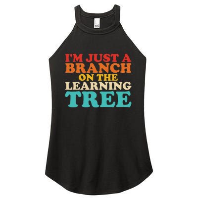 Retro Learning Tree Branch Design Women's Perfect Tri Rocker Tank