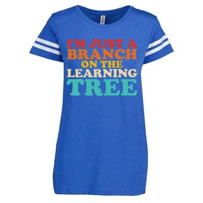 Retro Learning Tree Branch Design Enza Ladies Jersey Football T-Shirt