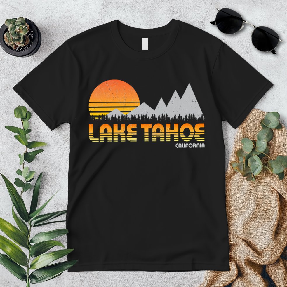 Retro Lake Tahoe California Premium T-Shirt