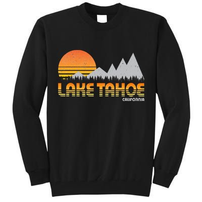 Retro Lake Tahoe California Tall Sweatshirt
