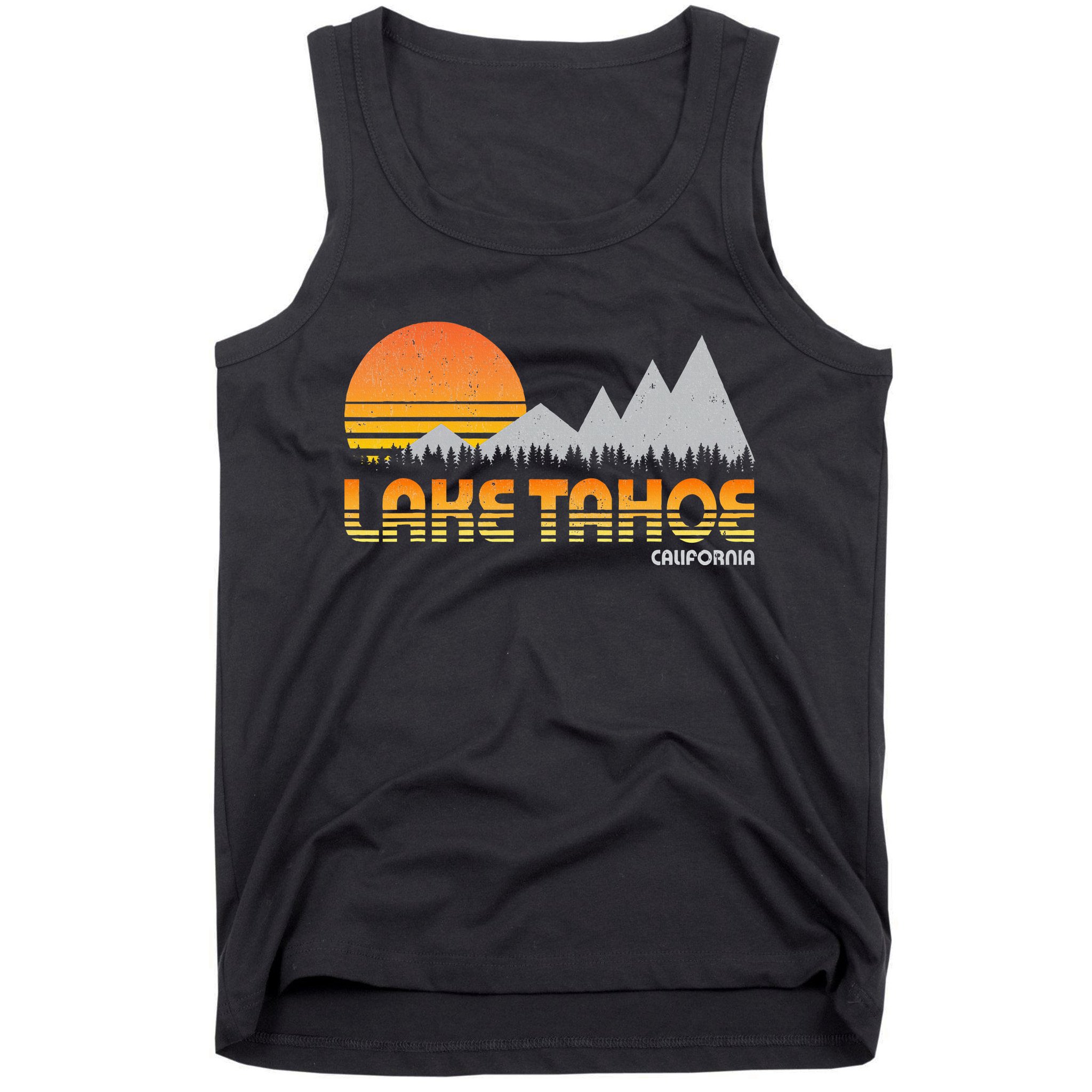 Retro Lake Tahoe California Tank Top