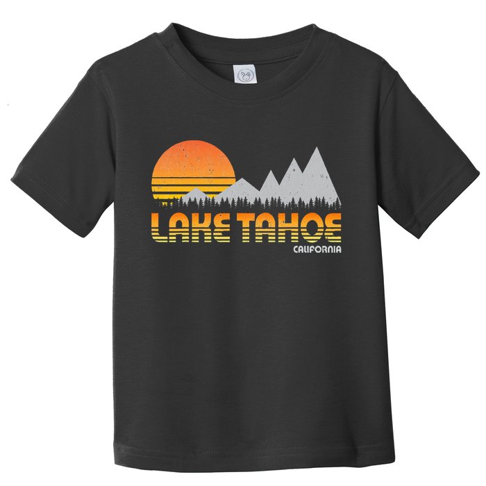 Retro Lake Tahoe California Toddler T-Shirt