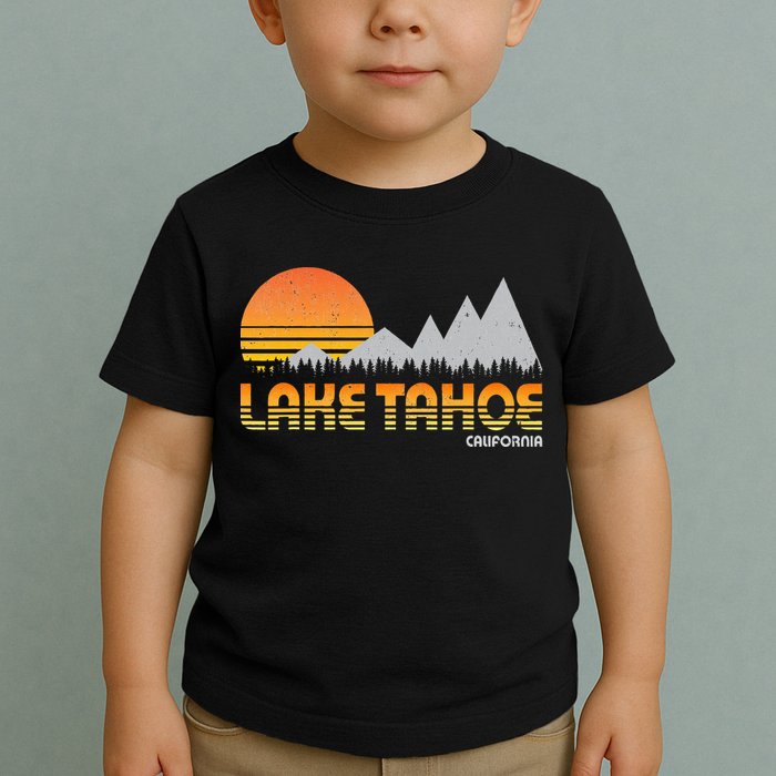 Retro Lake Tahoe California Toddler T-Shirt