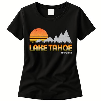 Retro Lake Tahoe California Womens T-Shirt