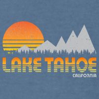 Retro Lake Tahoe California Garment-Dyed Sweatshirt