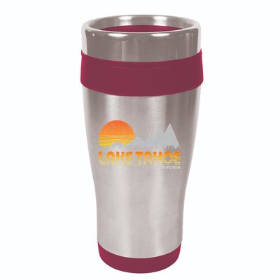 Retro Lake Tahoe California 16oz Travel Tumbler