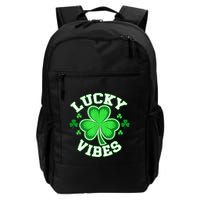 Retro Lucky Vibes St. Patrick’S Day Irish Four Leaf Clover Daily Commute Backpack