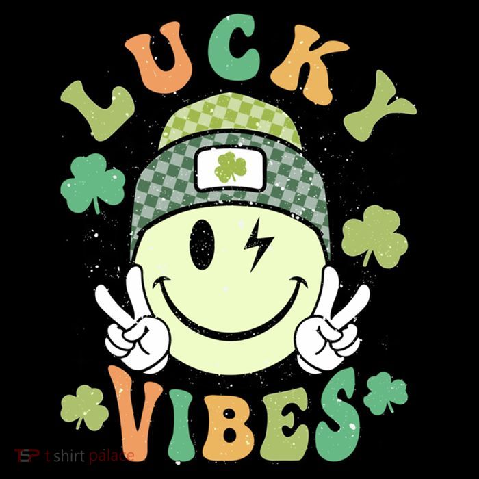 Retro Lucky Vibes St PatrickS Day Happy Face Shamrock Cute Gift Cooling Performance Long Sleeve Crew