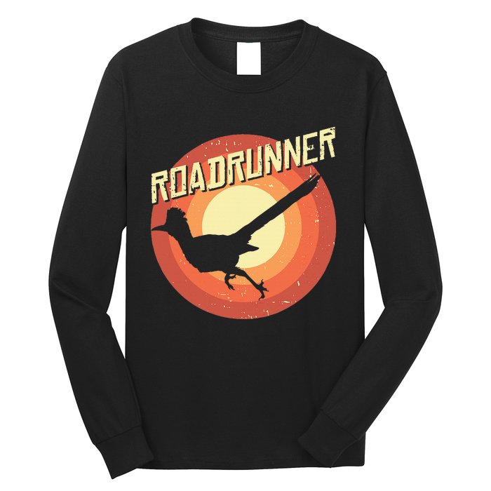 Roadrunner Lover Vintage Distressed Retro Long Sleeve Shirt