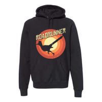 Roadrunner Lover Vintage Distressed Retro Premium Hoodie