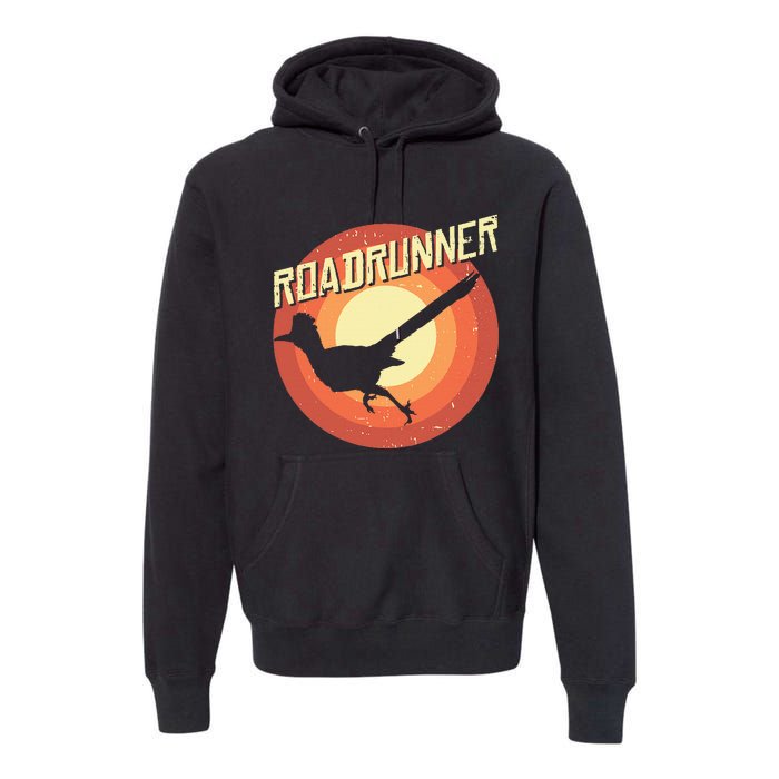 Roadrunner Lover Vintage Distressed Retro Premium Hoodie