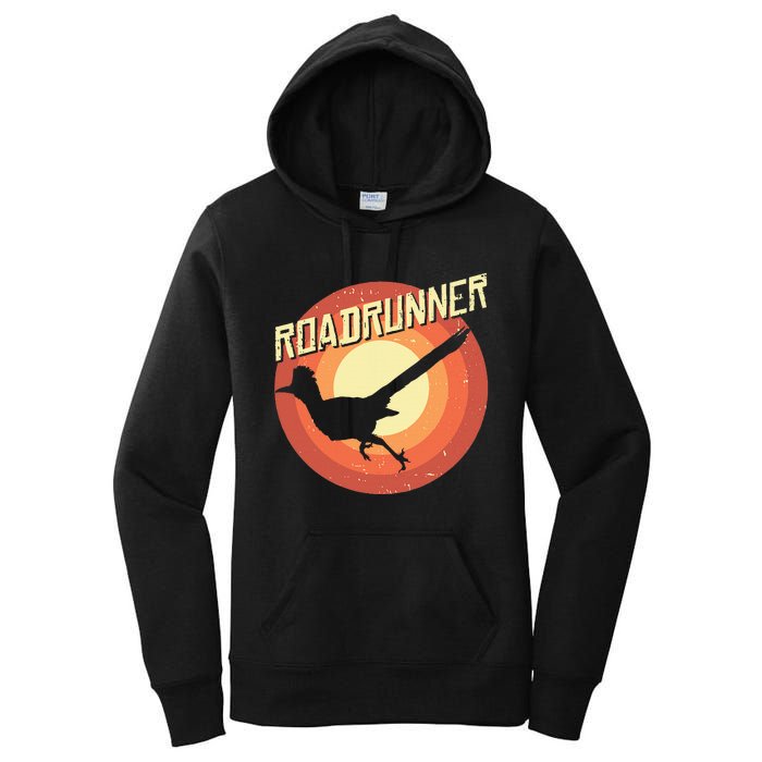 Roadrunner Lover Vintage Distressed Retro Women's Pullover Hoodie