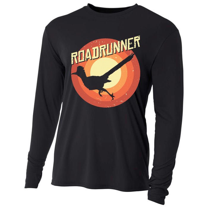 Roadrunner Lover Vintage Distressed Retro Cooling Performance Long Sleeve Crew