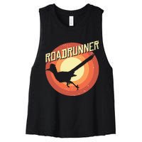 Roadrunner Lover Vintage Distressed Retro Women's Racerback Cropped Tank