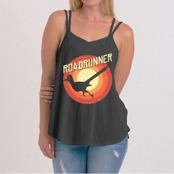 Roadrunner Lover Vintage Distressed Retro Women's Strappy Tank