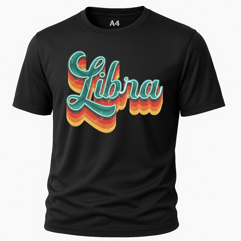 Retro Libra Vintage Retro Style Libra Zodiac Meaningful Gift Cooling Performance Crew T-Shirt