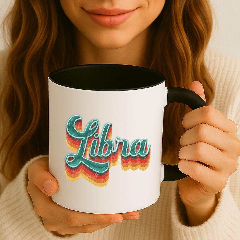 Retro Libra Vintage Retro Style Libra Zodiac Meaningful Gift Mug