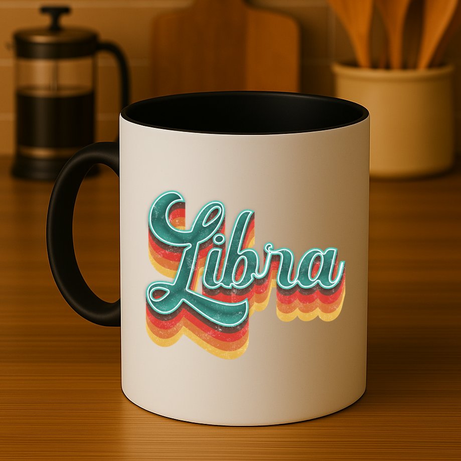 Retro Libra Vintage Retro Style Libra Zodiac Meaningful Gift Mug