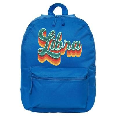 Retro Libra Vintage Retro Style Libra Zodiac Meaningful Gift 16 in Basic Backpack