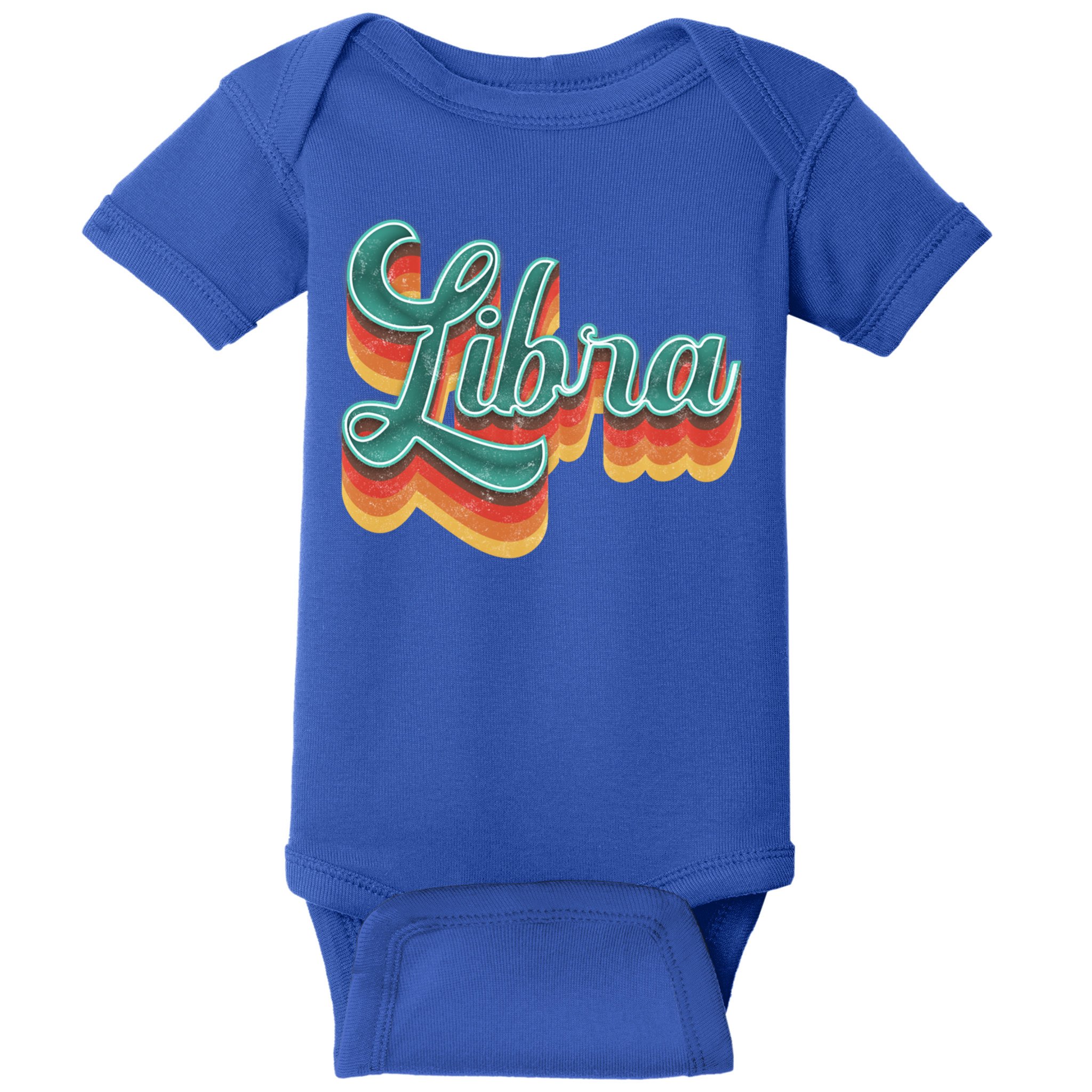 Retro Libra Vintage Retro Style Libra Zodiac Meaningful Gift Baby Bodysuit
