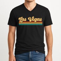 Retro Las Vegas V-Neck T-Shirt