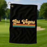 Retro Las Vegas Golf Towel