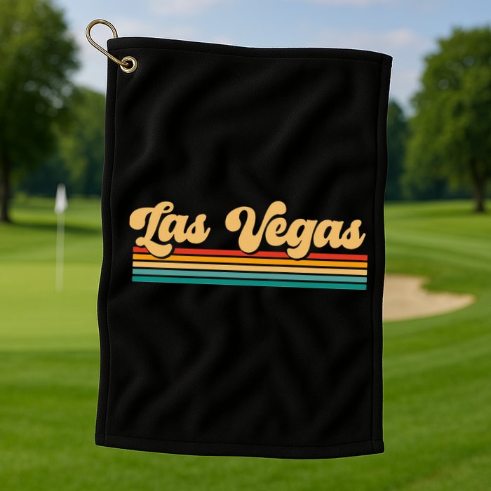 Retro Las Vegas Golf Towel