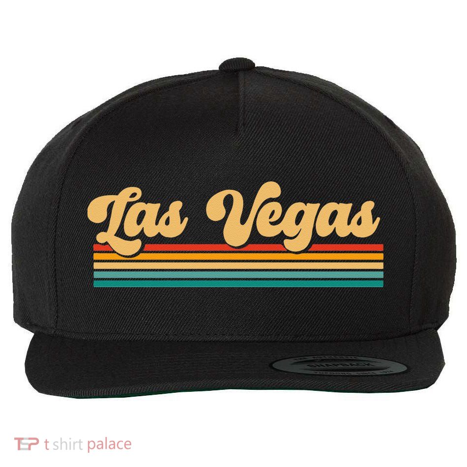 Retro Las Vegas Wool Snapback Cap