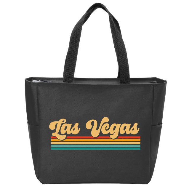 Retro Las Vegas Zip Tote Bag