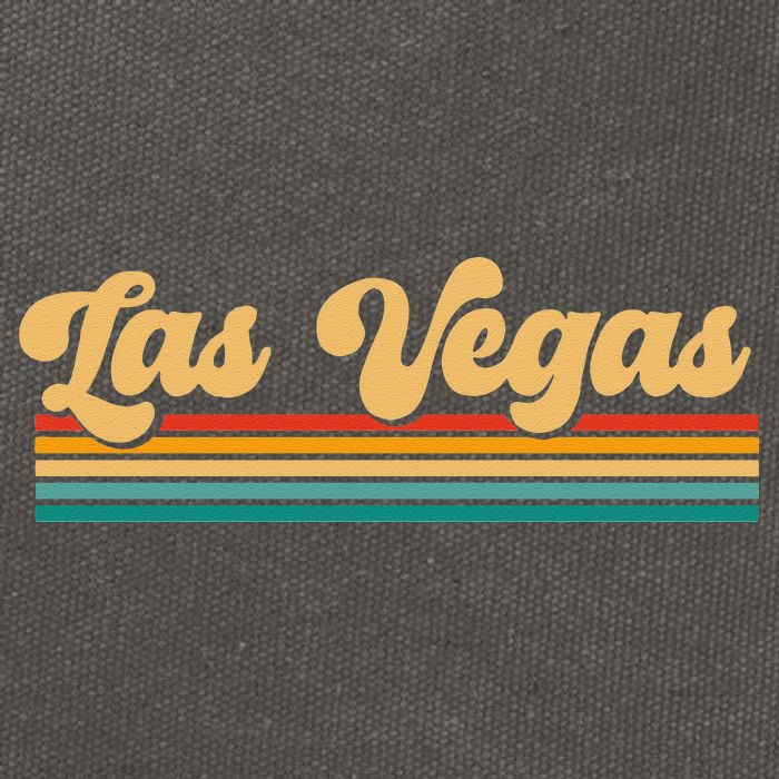 Retro Las Vegas Cotton Canvas Backpack