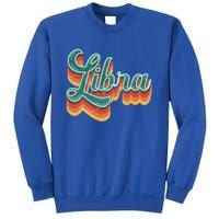 Retro Libra Vintage Retro Style Libra Zodiac Cool Gift Sweatshirt