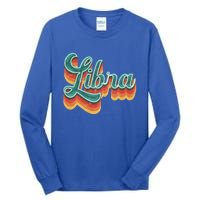 Retro Libra Vintage Retro Style Libra Zodiac Cool Gift Tall Long Sleeve T-Shirt