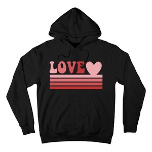 Rainbow Love Valentine Graphic Hoodie