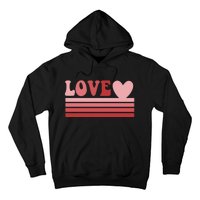 Rainbow Love Valentine Graphic Hoodie